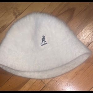 Fuzzy kangol bucket hat